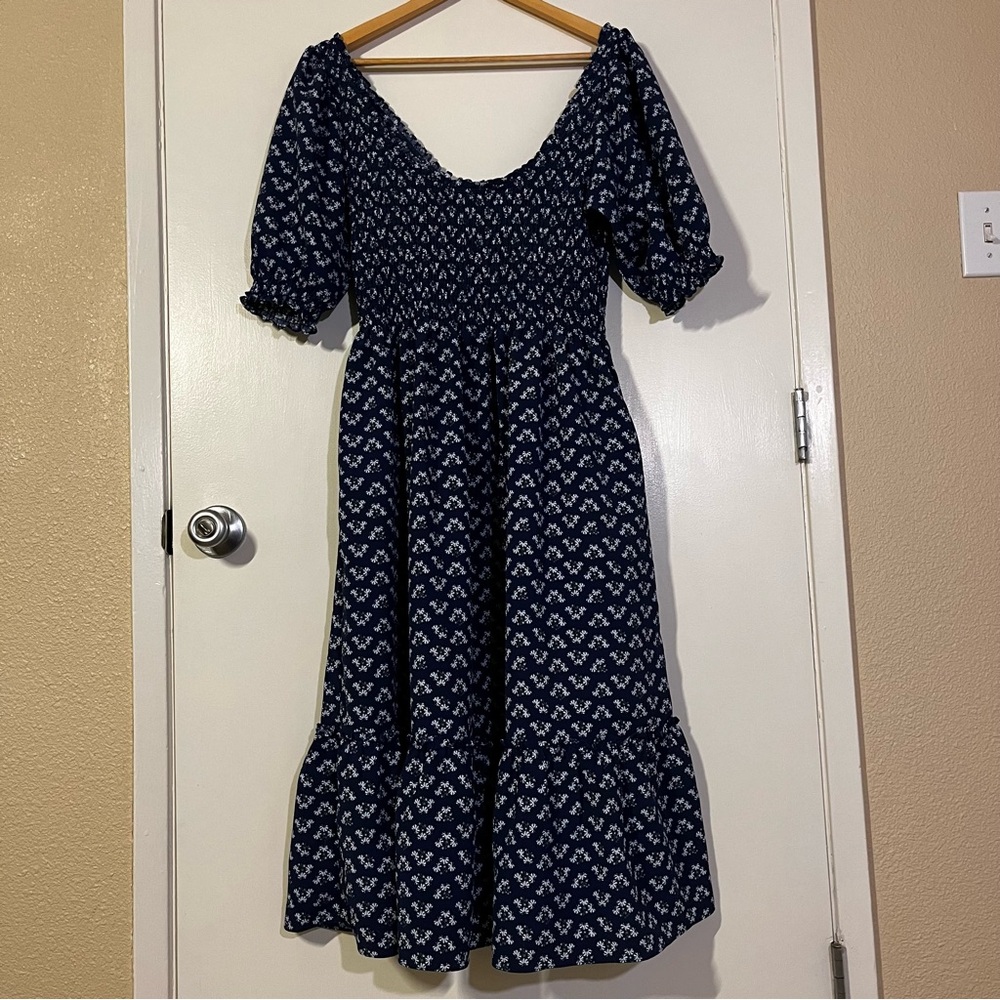 Hill house blue floral nap dress